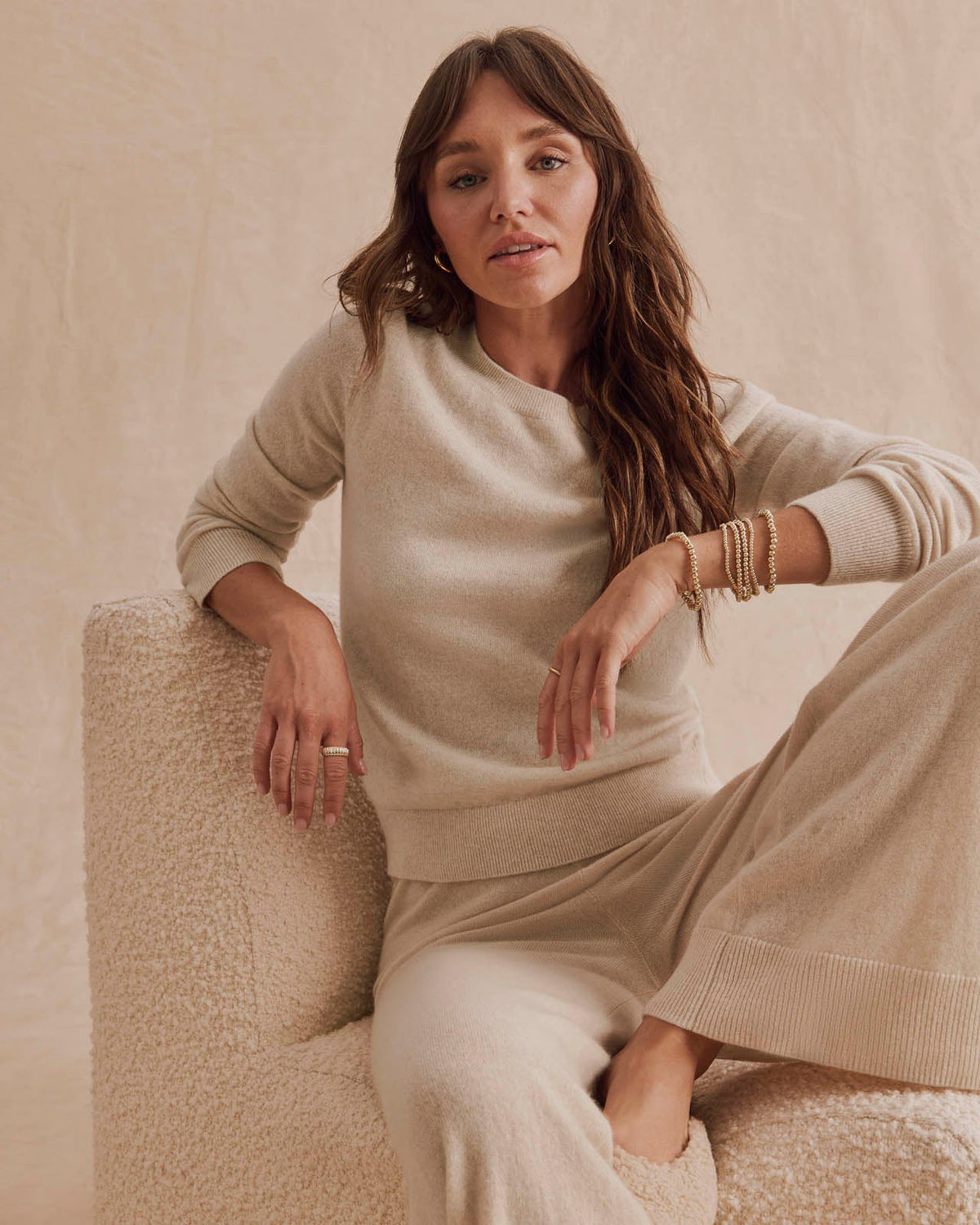 Tori Cashmere Crewneck Sweater