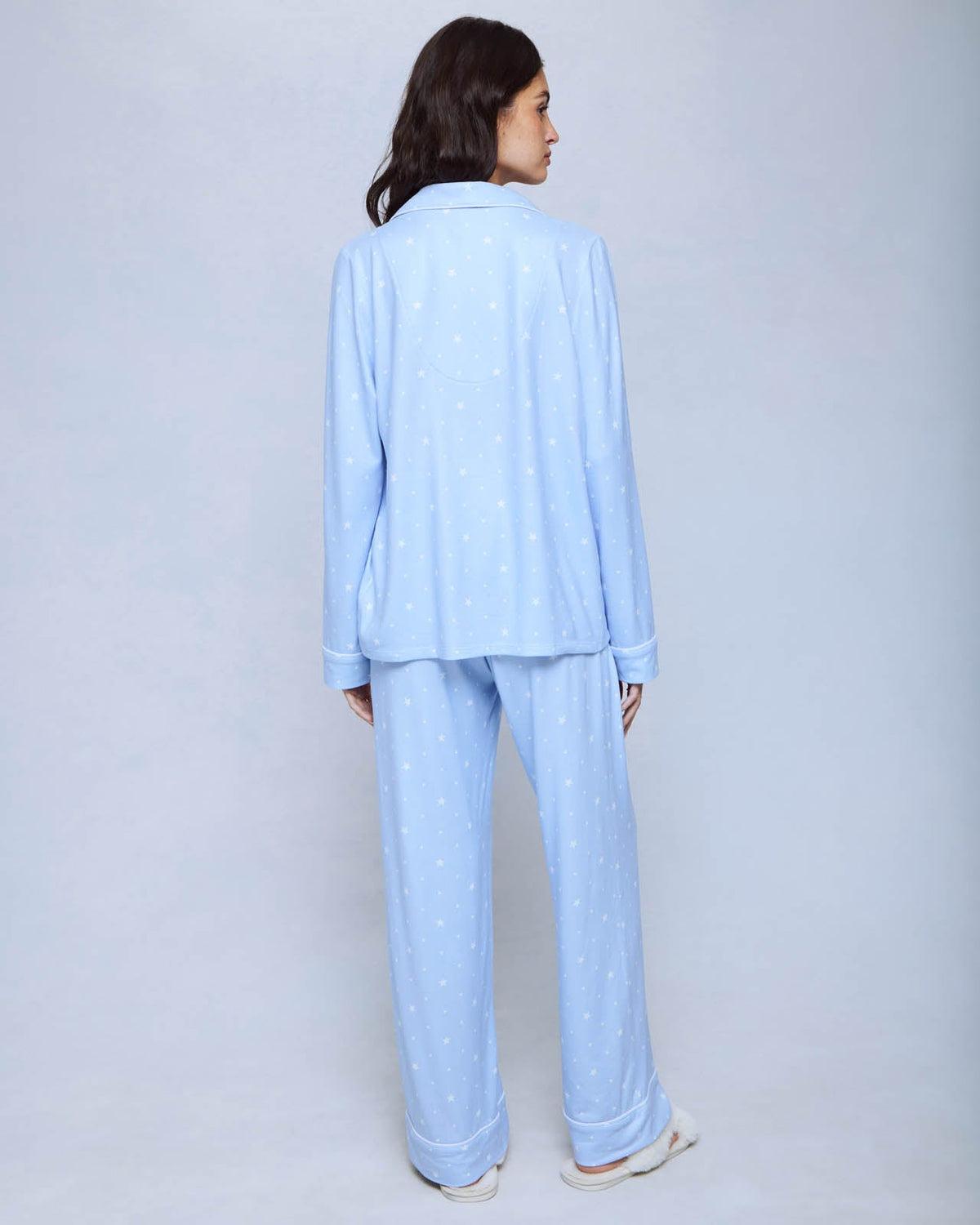 Star Dot Long Sleeve Notch and Pant Set - Stardot