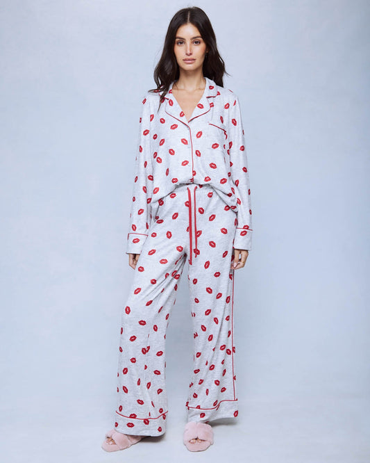 Lipstick Kiss Pillowsoft Sleep Set - Lipstick Kiss