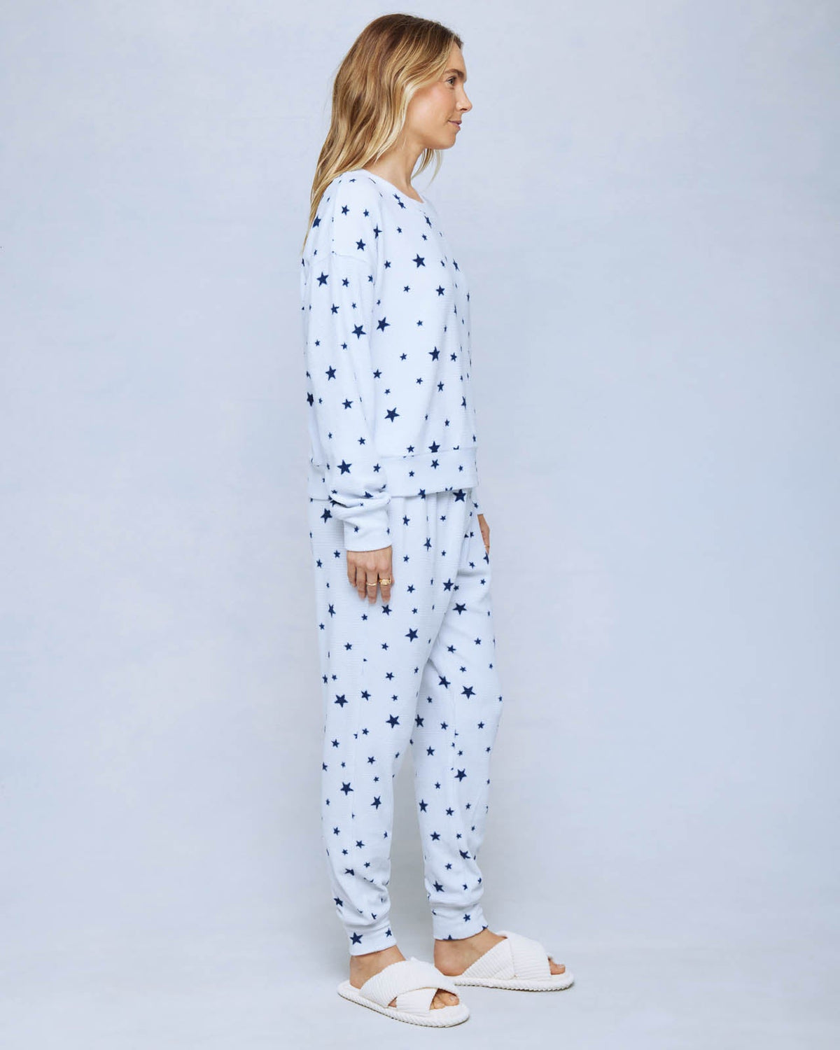 Sleepy Star Multi Marna Waffle Thermal PJ Set - Sleepy Star Multi