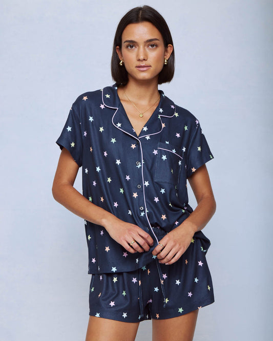 Stargaze Toss Flora Pillowsoft Short Set - Stargaze Toss