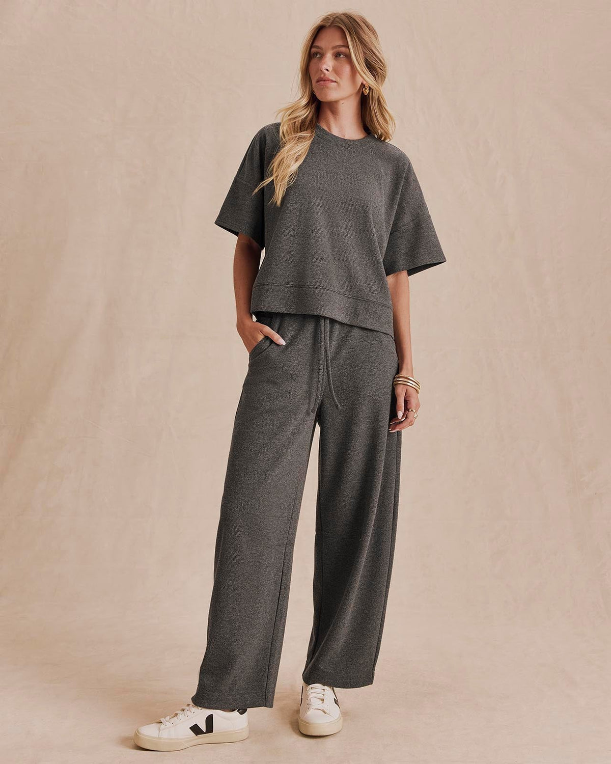 Marlow Tailored Knit Pant - Charcoal