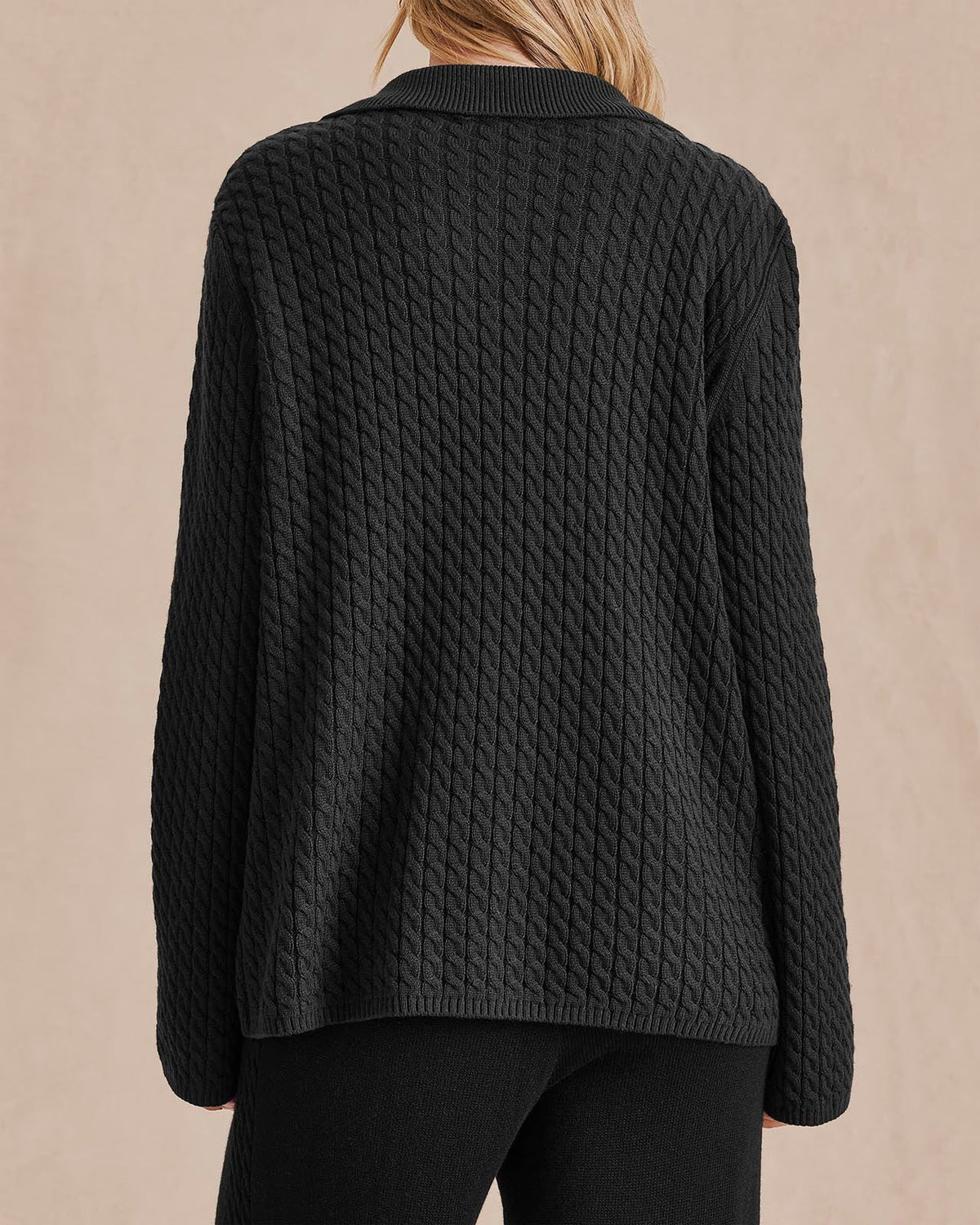 Annika Cable Sweater Blazer
