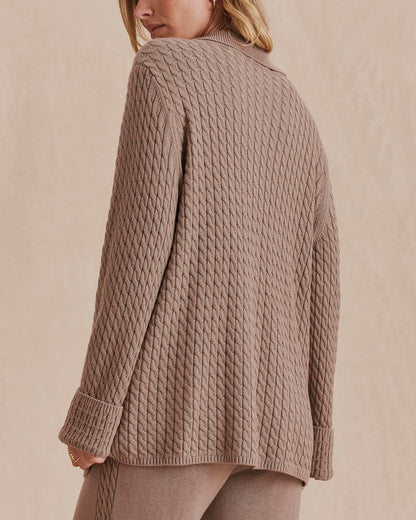 Annika Cable Sweater Blazer