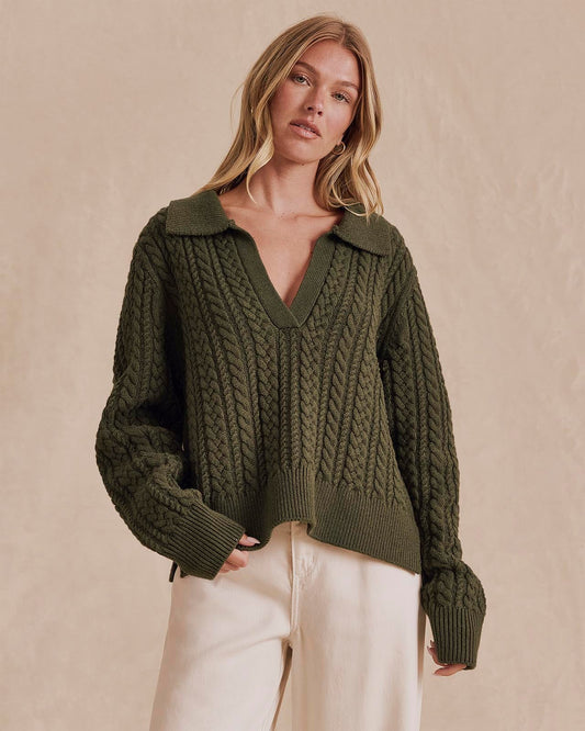 Jenson Polo Cable Sweater