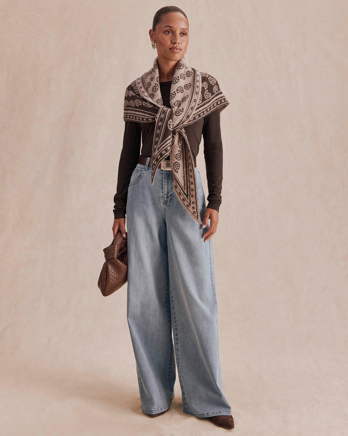 Splendid x @Cellajaneblog Reversible Neck Scarf - Java Paisley