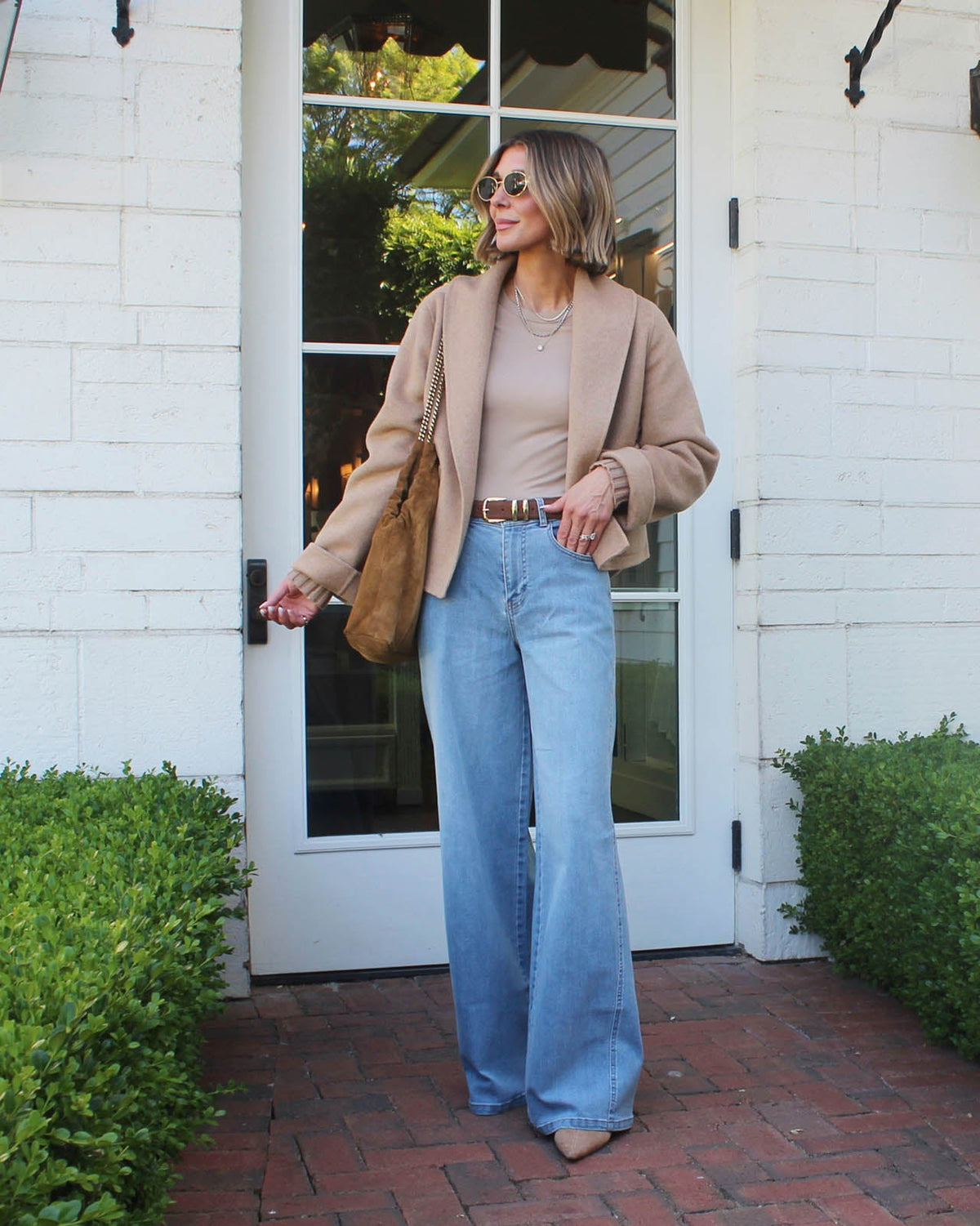 Splendid x @Cellajaneblog Crop Icon Coat - Praline