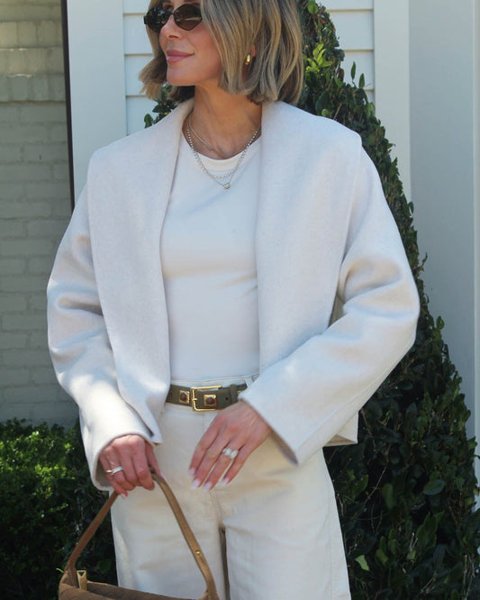 Splendid x @Cellajaneblog Soufflé Long Sleeve Tee - Porcelain