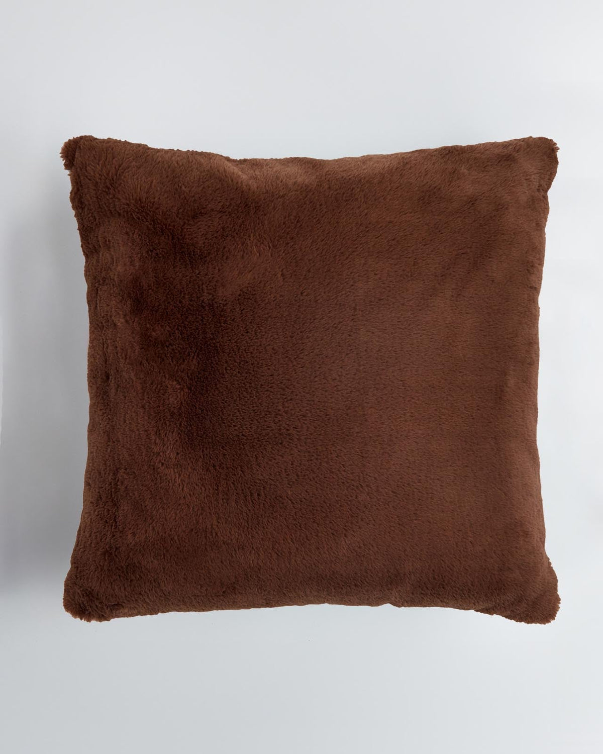 Riley Faux Fur Throw Pillow - Chocolate