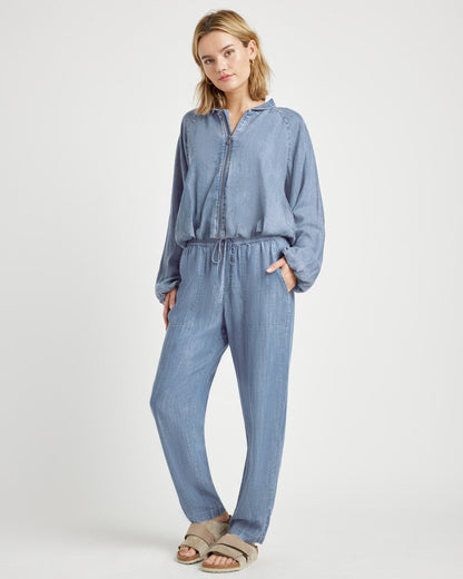 Carina Indigo Bomber Jacket - Indigo