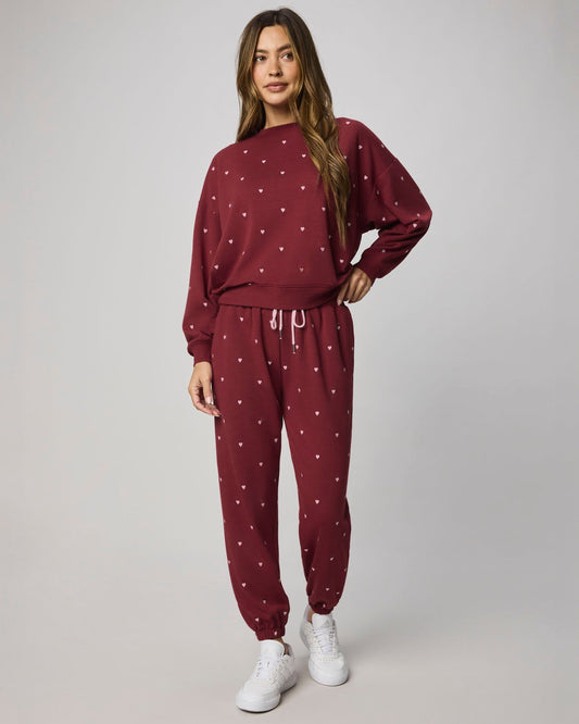 Love Lounge Embroidered Pullover
