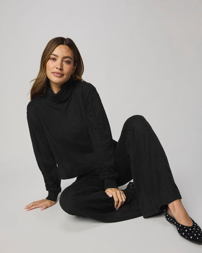 Cable Lounge Turtleneck Top