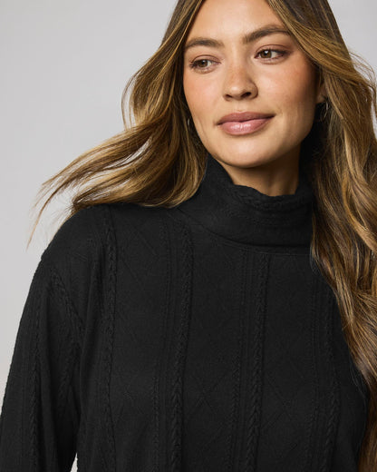 Cable Lounge Turtleneck Top