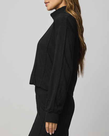 Cable Lounge Turtleneck Top