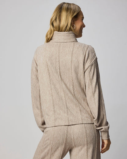 Cable Lounge Turtleneck Top