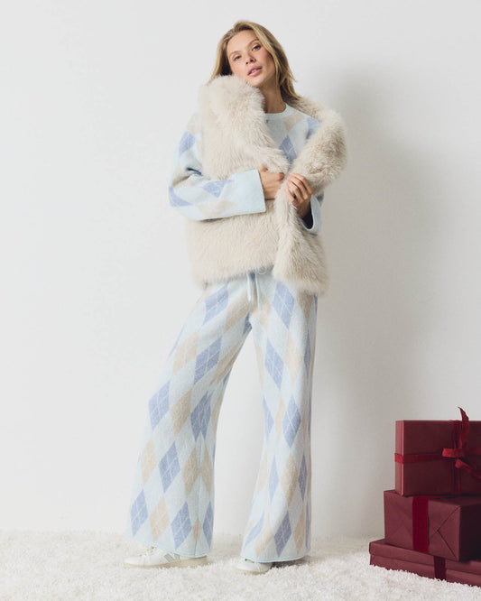Raven Faux Fur Vest - Shell