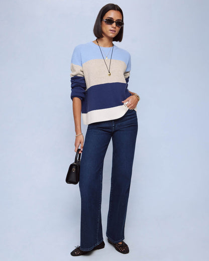 Tori Cashmere Striped Sweater