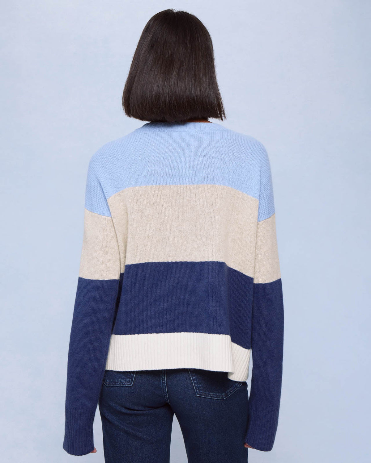 Tori Cashmere Striped Sweater