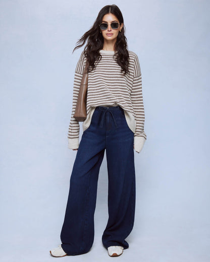Tori Cashmere Striped Sweater