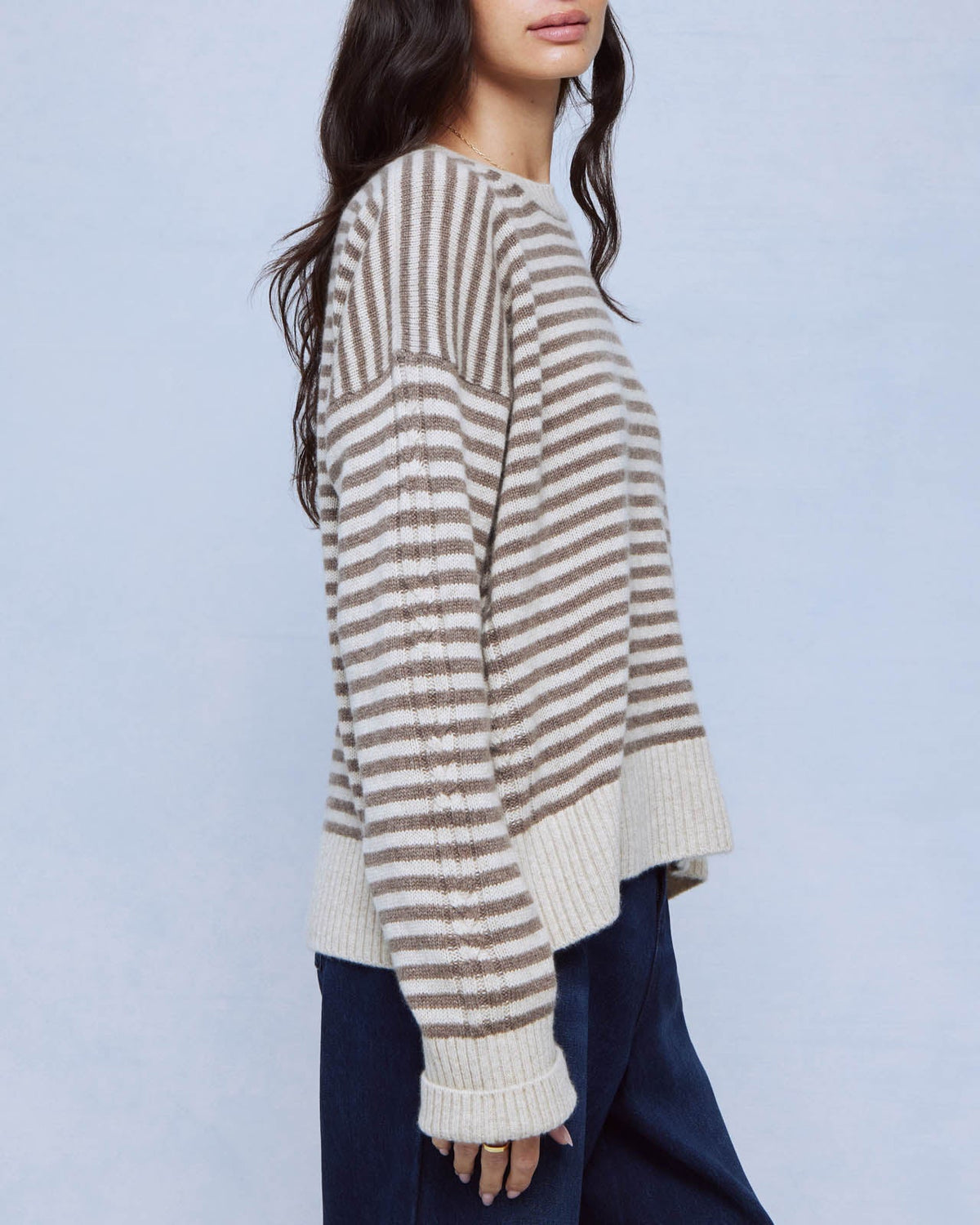 Tori Cashmere Striped Sweater