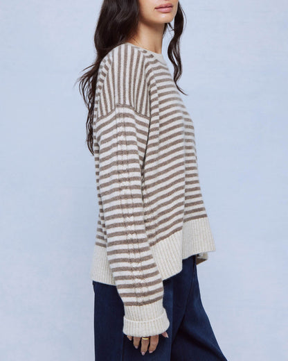 Tori Cashmere Striped Sweater