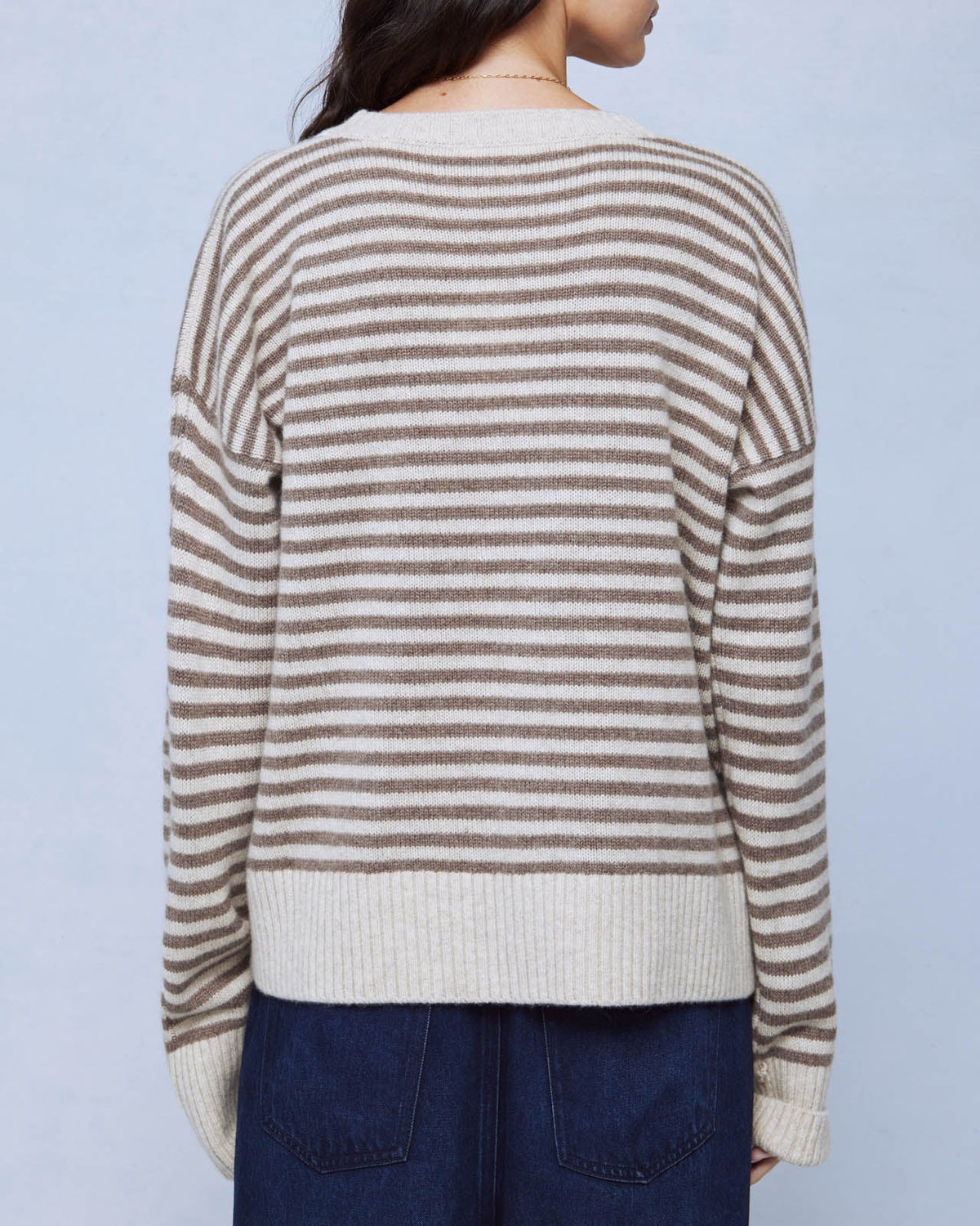 Tori Cashmere Striped Sweater