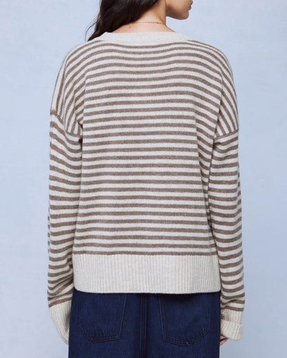 Tori Cashmere Striped Sweater