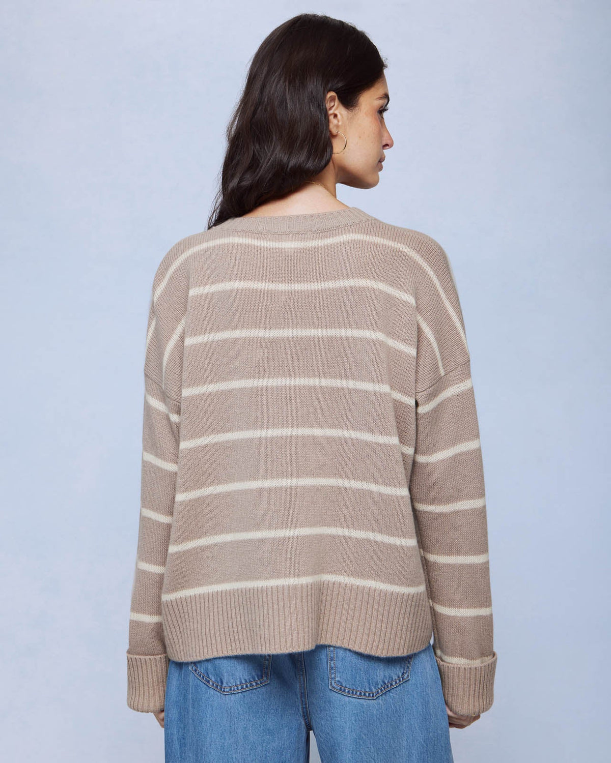 Tori Cashmere Striped Sweater