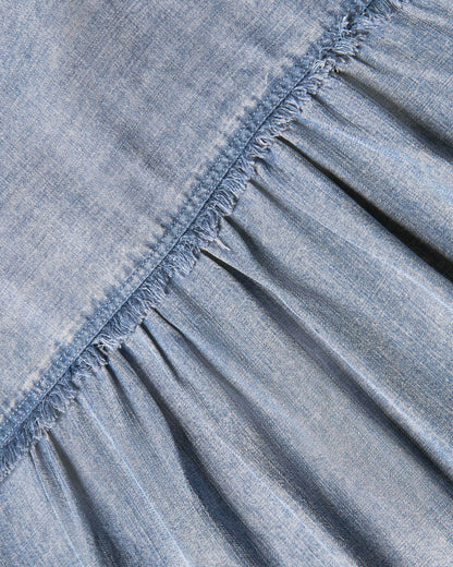 Short Sleeve Paige Indigo Shirt - Indigo
