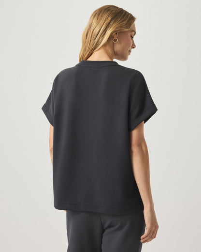 Waffle Scuba Short Sleeve Sweatshirt