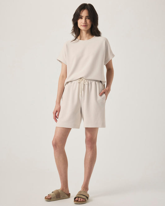 Waffle Scuba Short Sleeve Sweatshirt