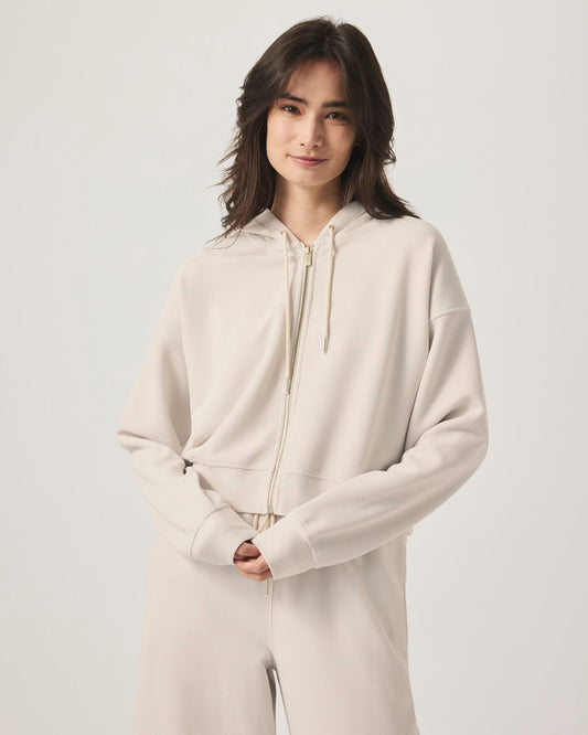 Waffle Scuba Zip-Up Pullover