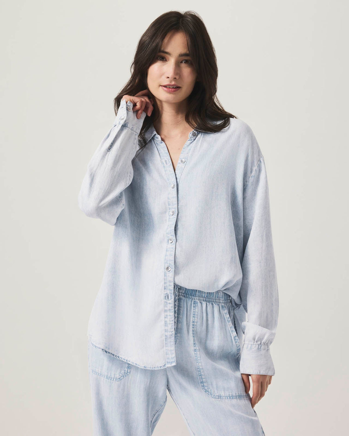 Bleached Indigo Button Down - Bleached Indigo