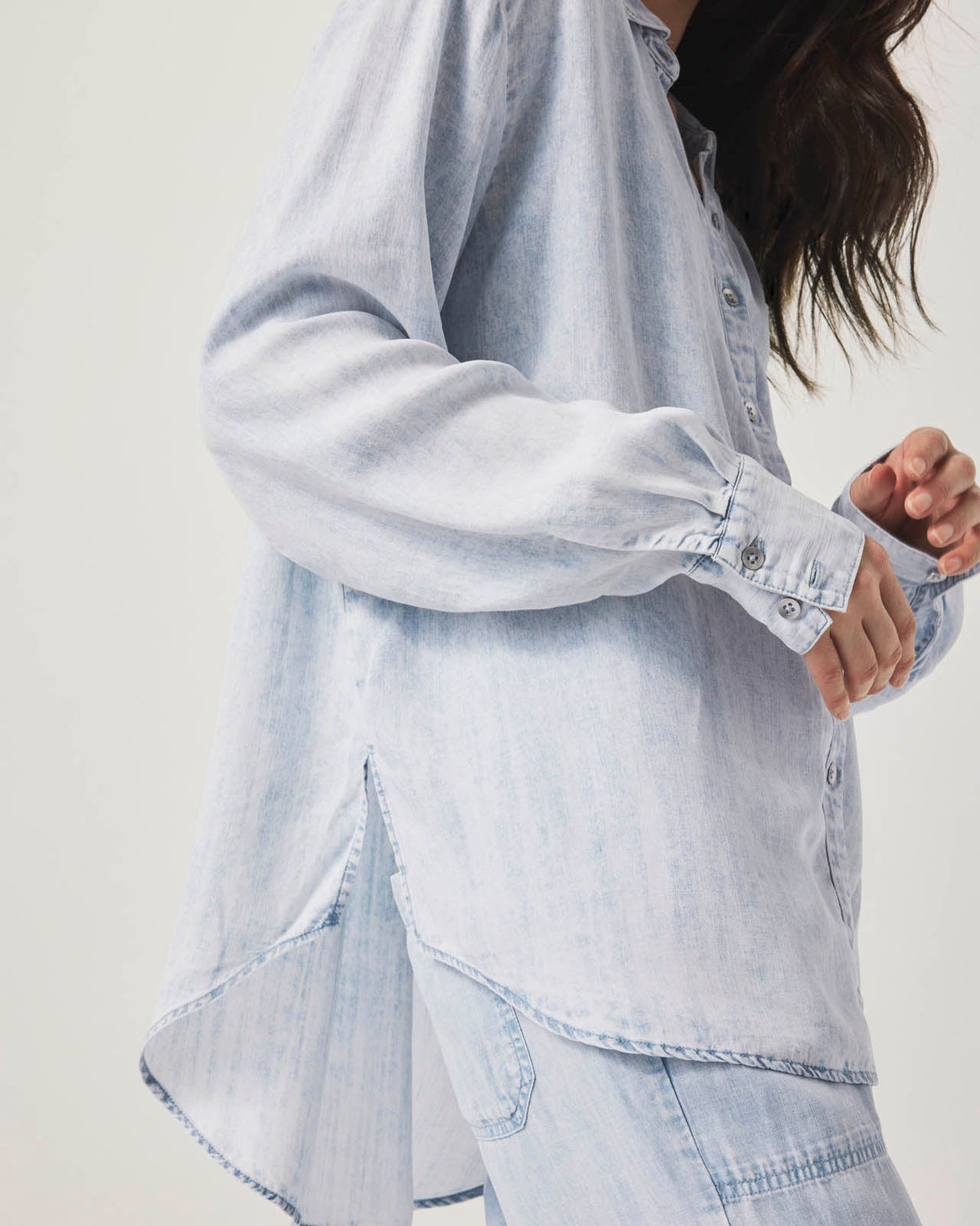 Bleached Indigo Button Down - Bleached Indigo