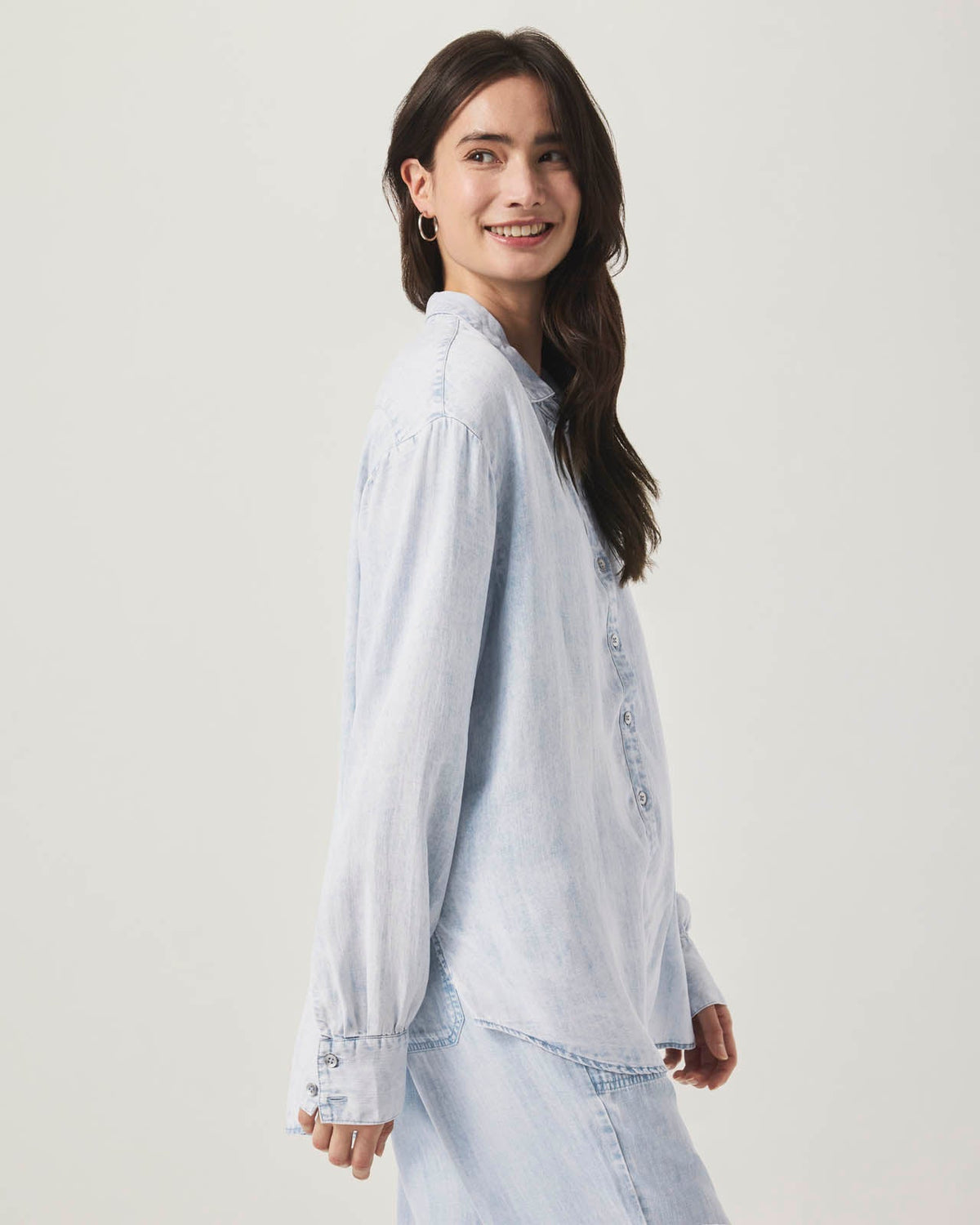 Bleached Indigo Button Down - Bleached Indigo