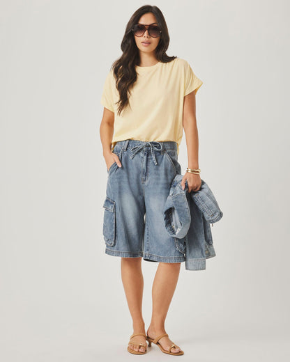 Lounge Denim Cargo Short