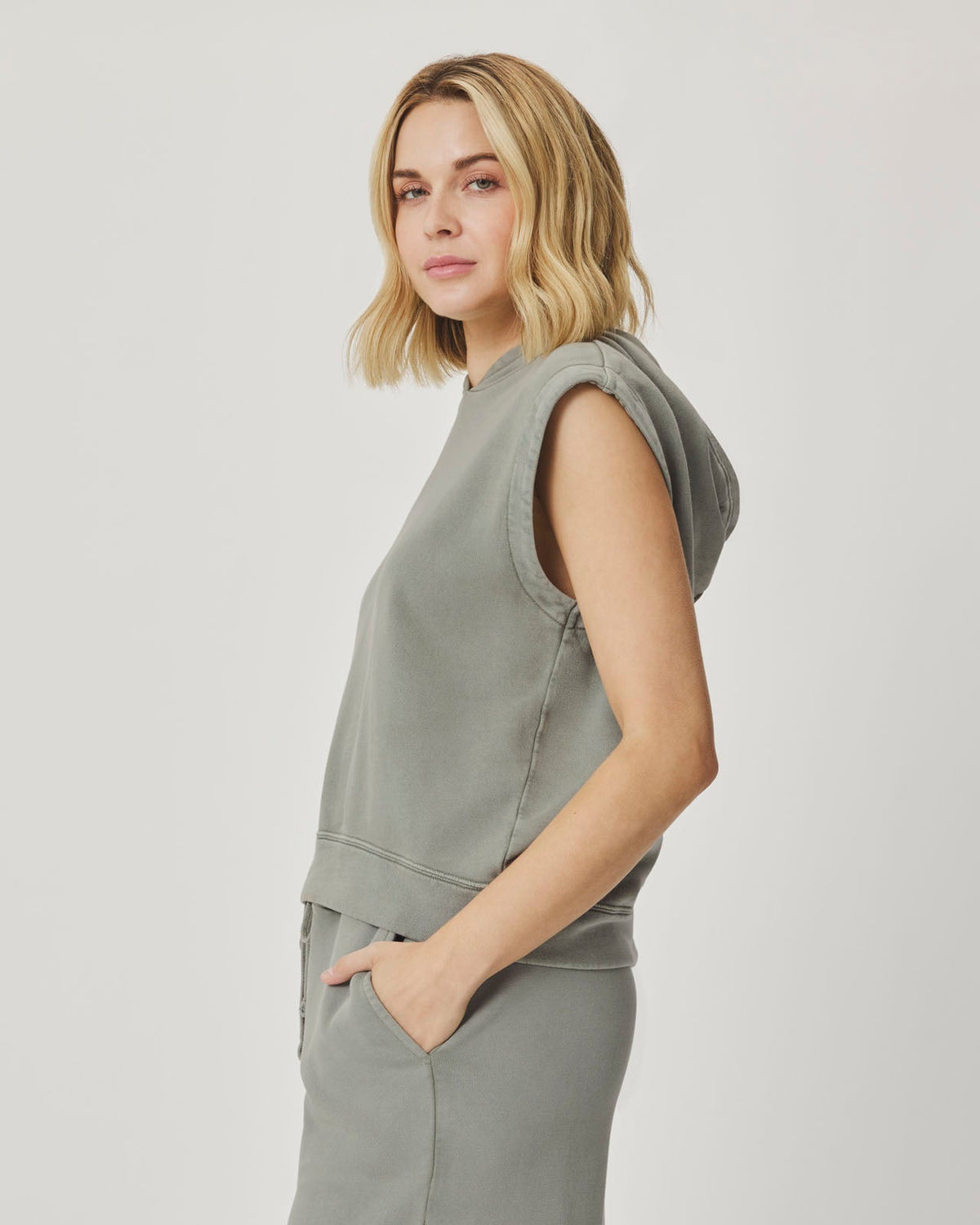 Greta Sleeveless Hoodie