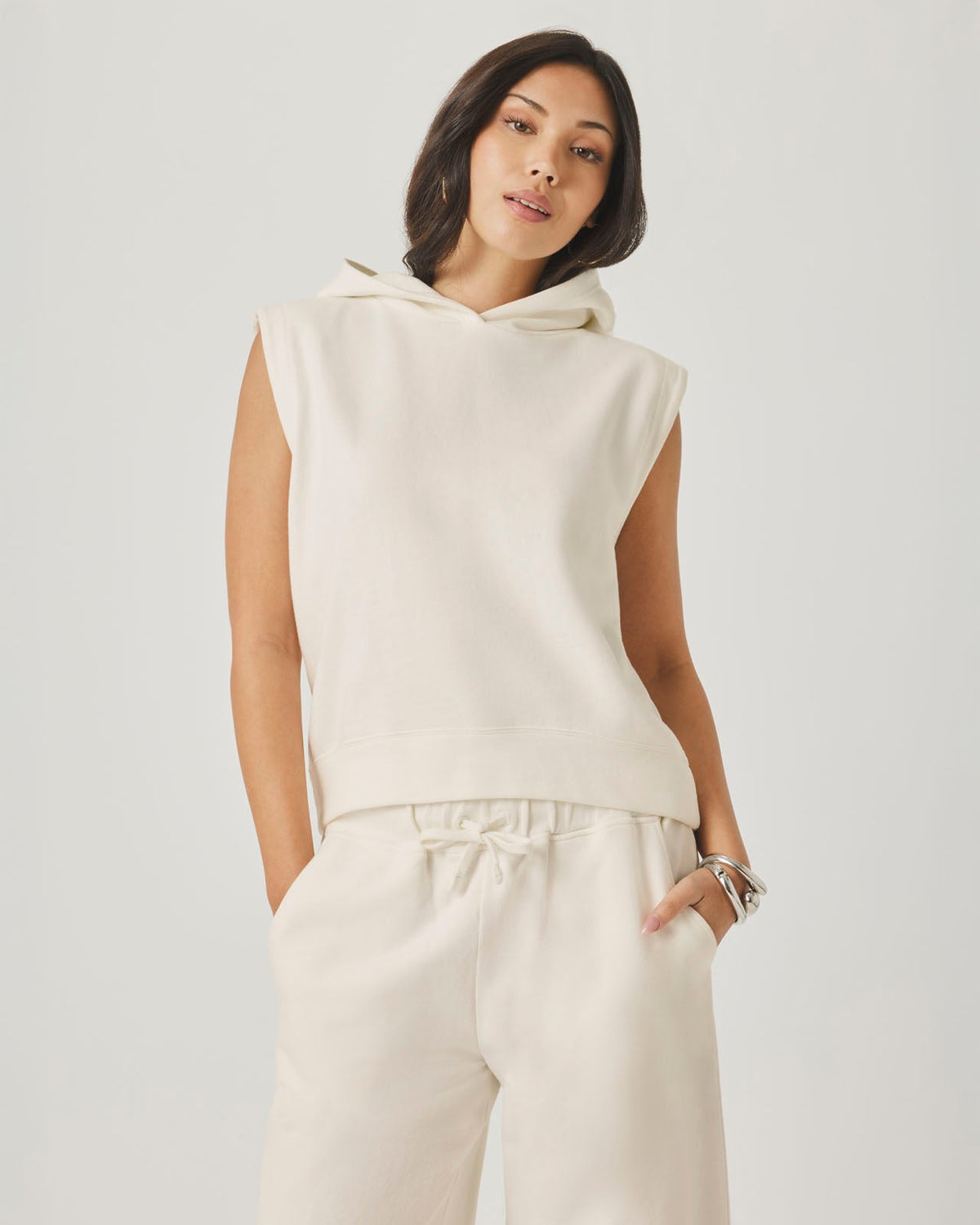 Greta Sleeveless Hoodie