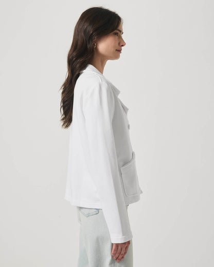 Diana French Terry Blazer - White