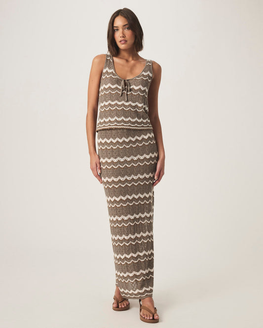 Eleni Sweater Tank - Pine Bark Multi