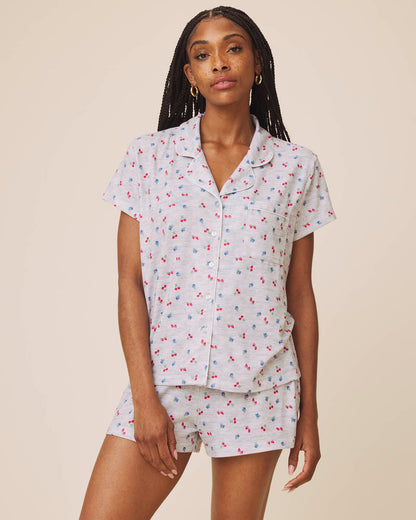 Tossed Fruit Flora Pillowsoft Short Set - Tossed Fruit
