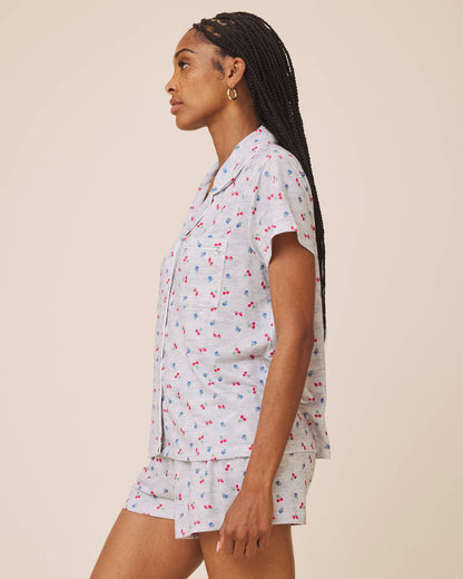 Tossed Fruit Flora Pillowsoft Short Set - Tossed Fruit