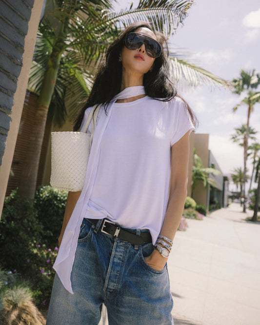 Splendid x @Chrisellelim: The Chriselle Tee & Scarf Set