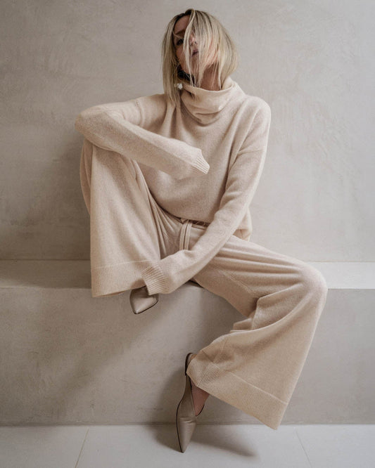 Tori Cashmere Wide Leg Pant