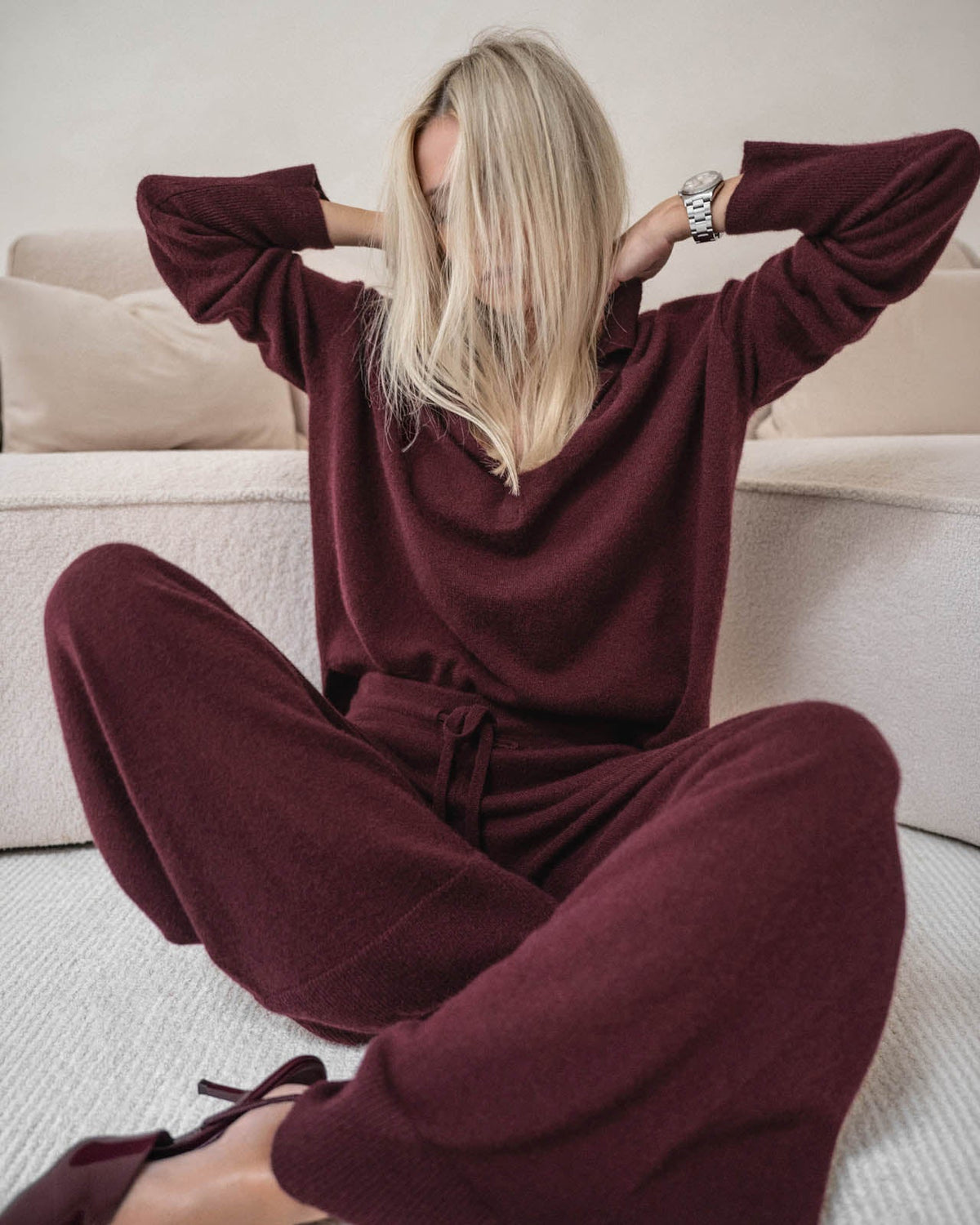 Tori Cashmere Polo Sweater